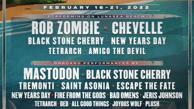 VORAGOS: Destination Lunasea Beach 2022 official lineup poster