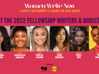 Women Write Now 2022 fellowship writers and directors — Mayanna Berrin, Kiana Butler Jabangwe, Danielle Solomon, Logan Browning, Nicole Byer and Tika Sumpter